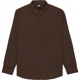 риза,с,дълъг,ръкав,мъжки,ризи,quiksilver,motherfly,solid,long,sleeve,shirt,chocolate,brown,(brown)