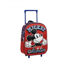 Раница Disney Mickey 3D 25x36x10 cm 9L Wheeled Backpack - Red (Multicolor) раница,раници,disney,mickey,3d,25x36x10,cm,9l,wheeled,backpack,red,(multicolor)
