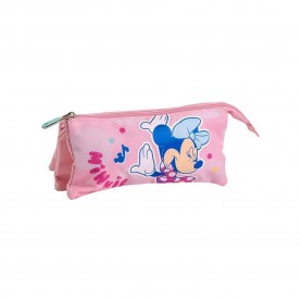 канцеларски,принадлежности,cerdá,minnie,pencil,case,3,compartments,pink,(multicolor)