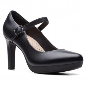 обувки,дамски,обувки,clarks,shoes,ambyr,shine,heel,shoes,black