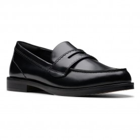 обувки,дамски,обувки,clarks,shoes,straven,edge,loafers,black
