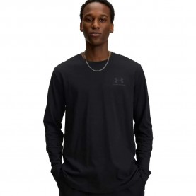 тениска,мъжки,тениски,under,armour,sportstyle,left,chest,long,sleeve,t,shirt,black,(black)
