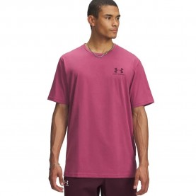 тениска,мъжки,тениски,under,armour,sportstyle,left,chest,t,shirt,red,(pink)