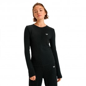 фланелка,с,дълъг,ръкав,дамски,топове,roxy,rise,&,vibe,long,sleeve,top,true,black,(black)