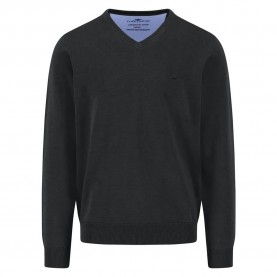 блуза,мъжки,пуловери,fynch,hatton,1514211,v,neck,sweater,black