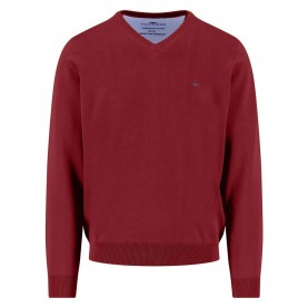 блуза,мъжки,пуловери,fynch,hatton,1514211,v,neck,sweater,garnet,red,(red)