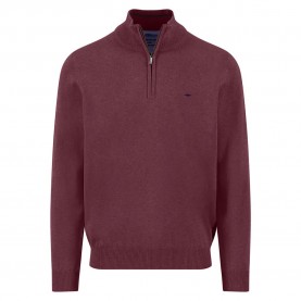 блуза,мъжки,пуловери,fynch,hatton,1514215,half,zip,sweater,deep,merlot,(red)