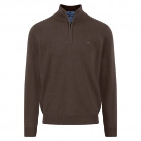 блуза,мъжки,пуловери,fynch,hatton,1514215,half,zip,sweater,earth,(brown)