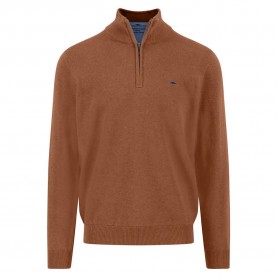 блуза,мъжки,пуловери,fynch,hatton,1514215,half,zip,sweater,hazel,(brown)