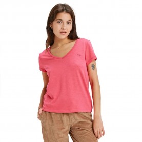 тениска,дамски,тениски,roxy,is,flowing,v,short,sleeve,t,shirt,honey,suckle,(pink)