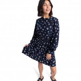 Рокля Roxy Vl Sunset Season long sleeve short dress - Anthracite Sol Searcher Ditsy (Blue) рокля,дамски,поли,и,рокли,roxy,vl,sunset,season,long,sleeve,short,dress,anthracite,sol,searcher,ditsy,(blue)