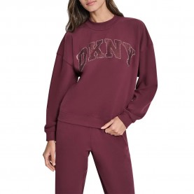 блуза,дамски,блузи,dkny,dw5800048,sweatshirt,purple,(syrah)
