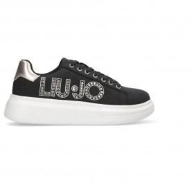 маратонки,дамски,маратонки,liu·jo,babol,01,trainers,cow,suede,black,light,gold,(black)