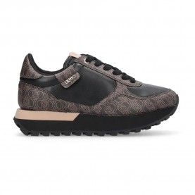 маратонки,дамски,маратонки,liu·jo,evelyn,915,trainers,spreading,monogram,s,brown,black,(brown)