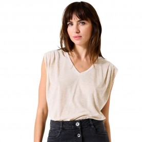 тениска,дамски,тениски,garcia,g50206,sleeveless,t,shirt,sand,melee,(beige)