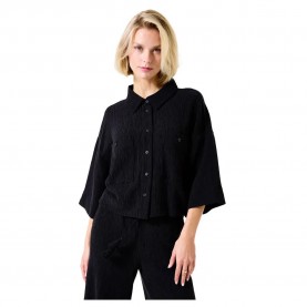 риза,с,къс,ръкав,дамски,блузи,дамски,ризи,garcia,h50005,short,sleeve,shirt,black