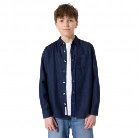 риза,с,дълъг,ръкав,детски,ризи,garcia,h53433,long,sleeve,shirt,dark,denim,(blue)