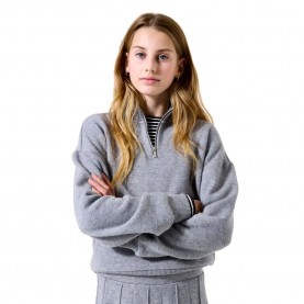 блуза,детски,блузи,garcia,i52662,half,zip,sweatshirt,dark,grey,melee