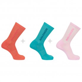 чорапи,дамски,чорапи,salomon,everyday,crew,socks,3,units,etherea,red,orange,fairy,tale,(multicolor)