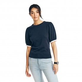 блуза,дамски,пуловери,дамски,плетени,дрехи,nautica,27s100,short,sleeve,sweater,blue,(blue,4vn)