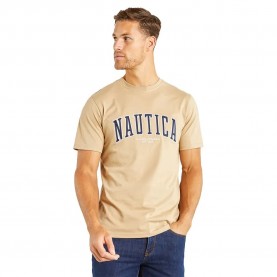 тениска,мъжки,тениски,nautica,n1k01299,short,sleeve,t,shirt,brown,(beige,brown)