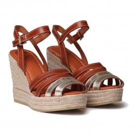 сандали,на,платформа,дамски,сандали,и,чехли,toni,pons,octavia,esparto,wedge,sandals,brown,(gold,leather)
