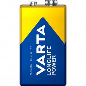 батерии,varta,longlife,power,6lr61,9v,alkaline,battery,clear,(blue,yellow)