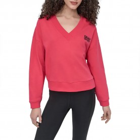 блуза,дамски,блузи,dkny,dw5800018,sweatshirt,azalea,black,pink,(pink)