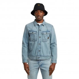 Яке G-Star A Line Slim Fit denim jacket - Blue - (Sun Faded Pacific Blue) яке,мъжки,якета,g,star,a,line,slim,fit,denim,jacket,blue,(sun,faded,pacific,blue)