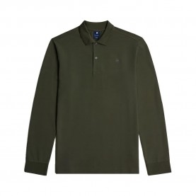 G-Star Dunda Slim Fit long sleeve polo - Green (Asfalt) мъжки,блузи,с,яка,g,star,dunda,slim,fit,long,sleeve,polo,green,(asfalt)