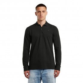 G-Star Dunda Slim Fit long sleeve polo - Black (Dark Black) мъжки,блузи,с,яка,g,star,dunda,slim,fit,long,sleeve,polo,black,(dark,black)