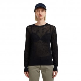 блуза,дамски,пуловери,дамски,плетени,дрехи,g,star,pointelle,sweater,dark,black,(black)