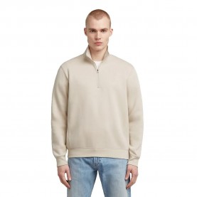 Блуза G-Star Premium Core half zip sweatshirt - Beige (Whitebait) блуза,мъжки,пуловери,g,star,premium,core,half,zip,sweatshirt,beige,(whitebait)