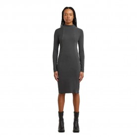 рокля,дамски,поли,и,рокли,g,star,washed,slim,fit,long,sleeve,short,dress,dark,black,gd,(grey)