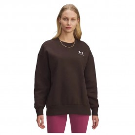 поларена,блуза,дамски,блузи,under,armour,icon,fleece,oversized,crew,sweatshirt,brown,white,(brown)