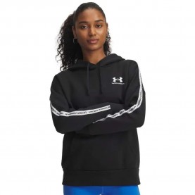 суичър,дамски,блузи,under,armour,icon,fleece,taped,hoodie,black,white,(black)