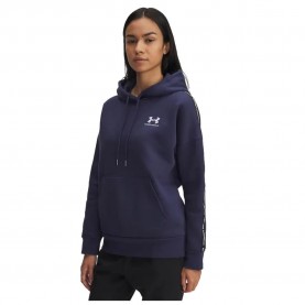 суичър,дамски,блузи,under,armour,icon,fleece,taped,hoodie,blue,white,(blue)