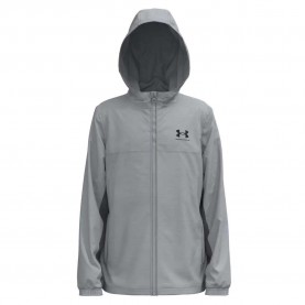 блуза,детски,блузи,under,armour,rival,woven,full,zip,sweatshirt,gray,black,(grey)