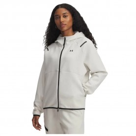поларена,блуза,дамски,блузи,under,armour,unstoppable,fleece,full,zip,sweatshirt,white,black,(white)