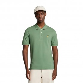мъжки,блузи,с,яка,lyle,&,scott,plain,short,sleeve,polo,smoke,green,(green)