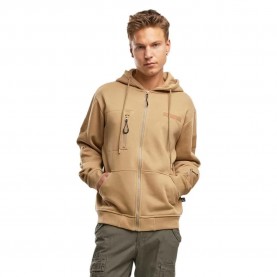 блуза,мъжки,пуловери,brandit,tactical,full,zip,sweatshirt,camel,(beige)
