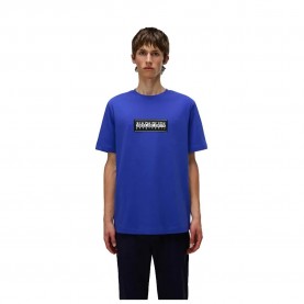 Тениска Napapijri Box Logo short sleeve T-shirt - Blue - (Royal Blue) тениска,мъжки,тениски,napapijri,box,logo,short,sleeve,t,shirt,blue,(royal,blue)