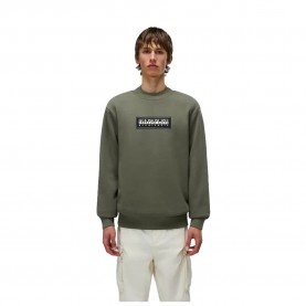 Блуза Napapijri Box Logo sweatshirt - Green - (Tea Leaf) блуза,мъжки,пуловери,napapijri,box,logo,sweatshirt,green,(tea,leaf)