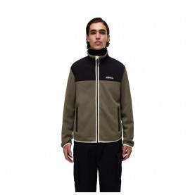Блуза Napapijri Dergana full zip sweatshirt - Green (Tea Leaf) блуза,мъжки,пуловери,napapijri,dergana,full,zip,sweatshirt,green,(tea,leaf)