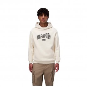 Суичър Napapijri Funes hoodie - Beige (Beige Dimity) суичър,мъжки,пуловери,napapijri,funes,hoodie,beige,(beige,dimity)