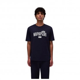 Тениска Napapijri Funes short sleeve T-shirt - Blue (Blu Marine) тениска,мъжки,тениски,napapijri,funes,short,sleeve,t,shirt,blue,(blu,marine)