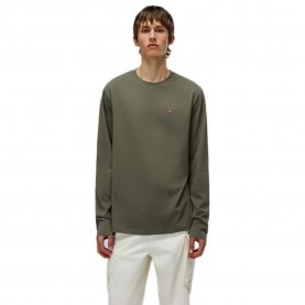 Тениска Napapijri Salis 1 long sleeve T-shirt - Green - (Tea Leaf) тениска,мъжки,тениски,napapijri,salis,1,long,sleeve,t,shirt,green,(tea,leaf)