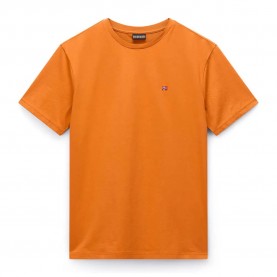 тениска,мъжки,тениски,napapijri,salis,summmer,short,sleeve,t,shirt,orange,pumpkin,(orange)