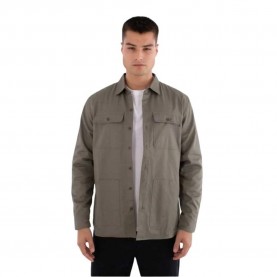 тениска,мъжки,тениски,hurley,worker,lined,long,sleeve,t,shirt,grey,(army)