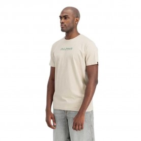 тениска,мъжки,тениски,alpha,industries,back,print,rubber,short,sleeve,t,shirt,organic,beige,(beige)